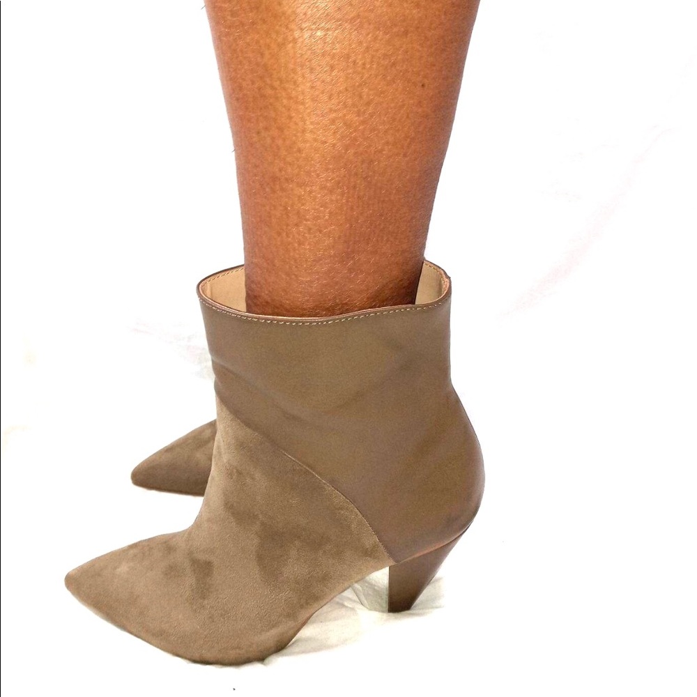 BCBGENERATION Olive Green Suede/Leather Boots